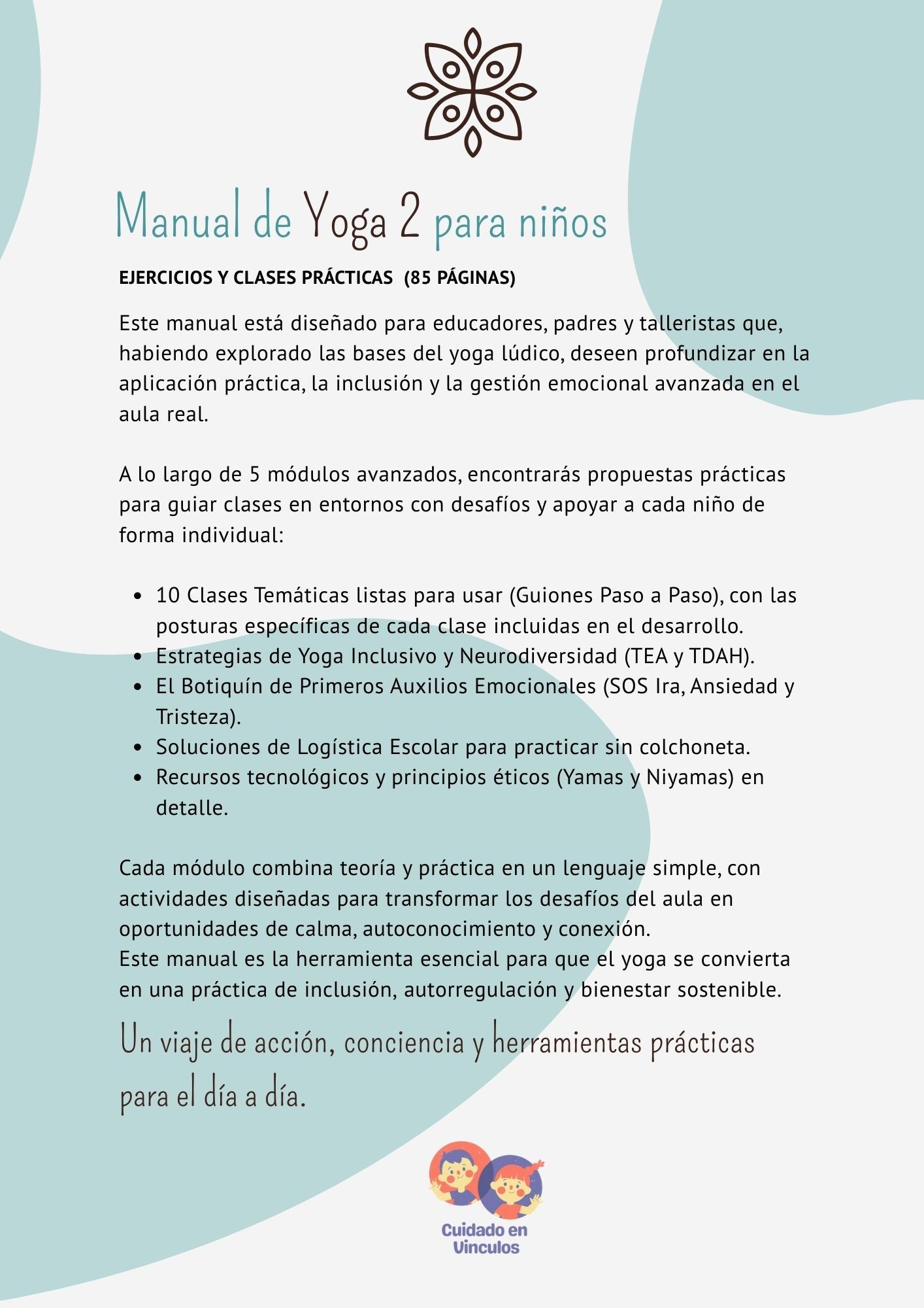 Manual de Yoga 2 para Niños Ejercicios y Clases Prácticas