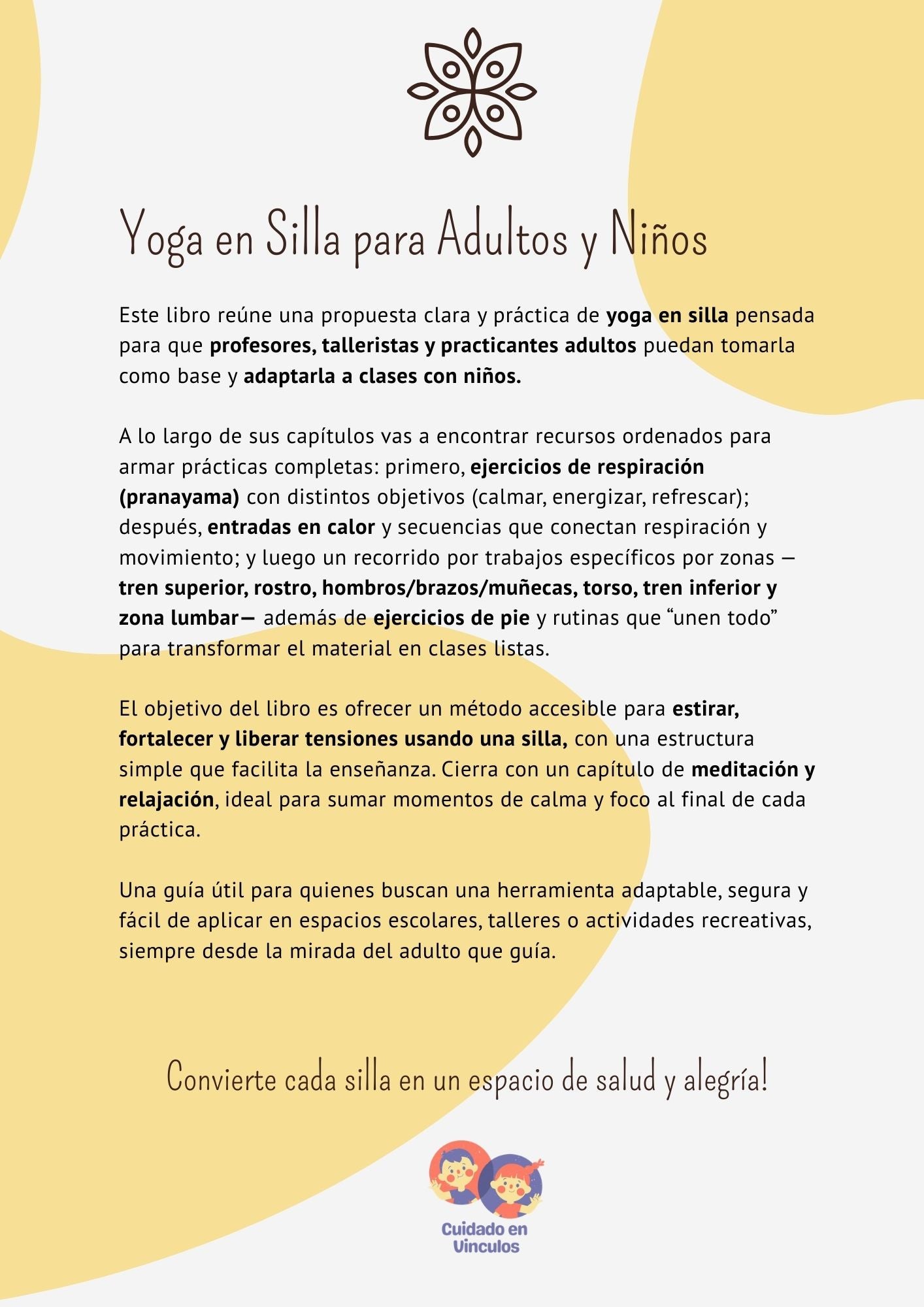 Yoga en Silla para Niños y Adultos